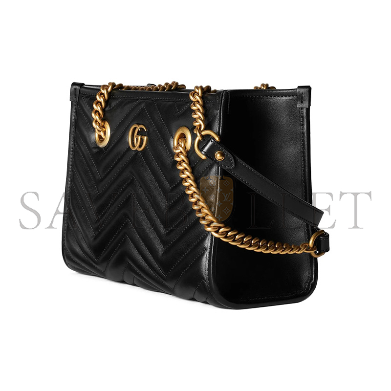 GUCCI GG MARMONT LEATHER TOTE BAG 779727 (26.5*18.5*12.5cm)